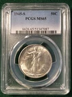1945-S Walking Liberty Half PCGS MS65 Great Eye Appeal