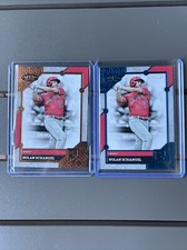 2 2024 TIER ONE NOLAN SCHANUEL ROOKIE RC BASE + BLUE FOIL /125 LOT ANGELS DF