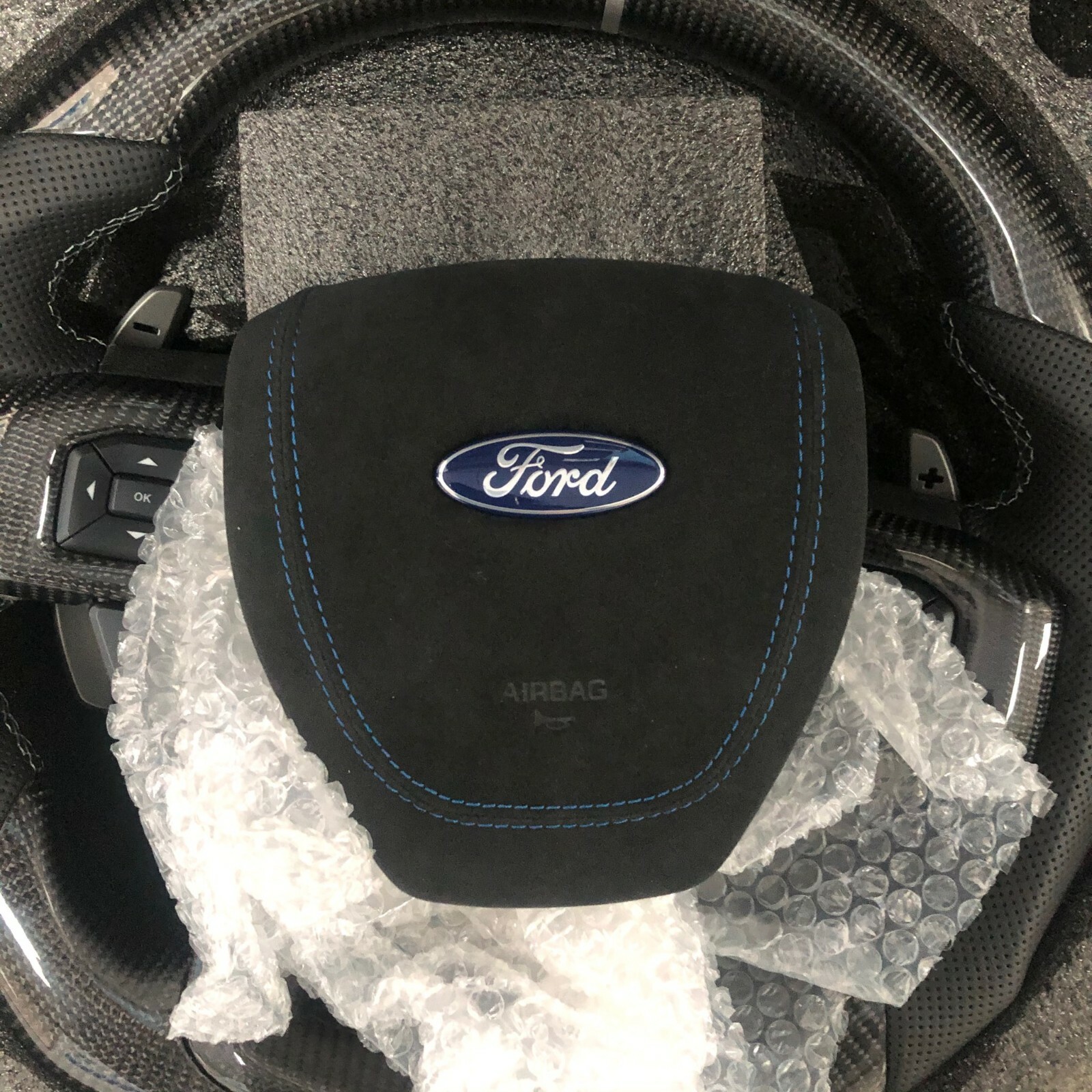 2016-21 4Runner HEATED Ferrari Style Real Carbon Fiber Racing Steering Wheel 