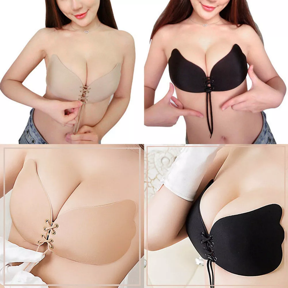 StayUp Silicone Stick On Adjustable Cleavage Enhancing Strapless Bra UK  Supplier