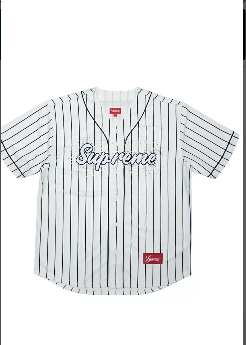 Supreme Pinstripe Baseball Jersey