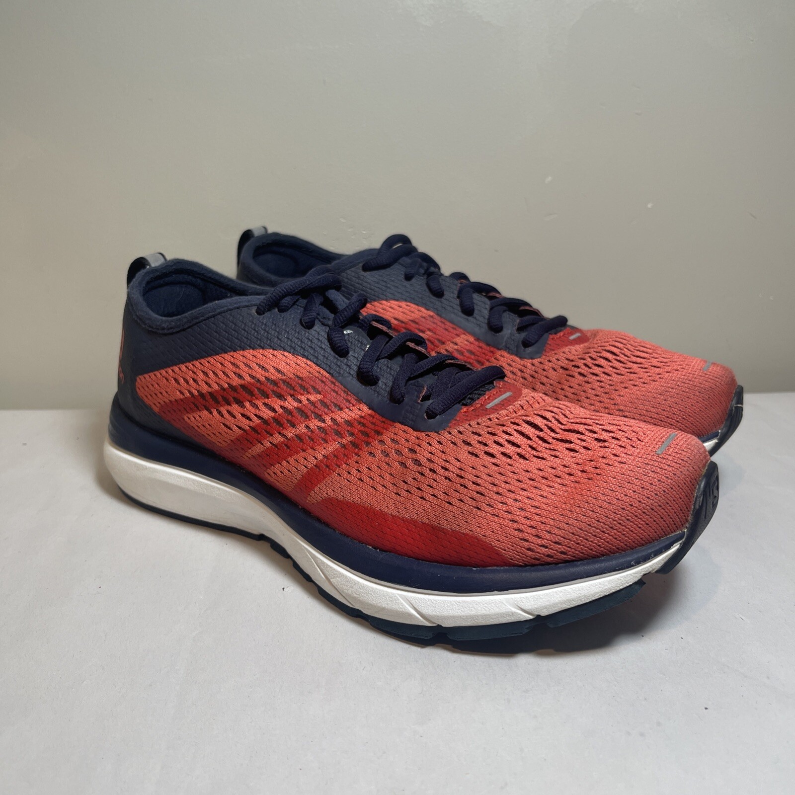 Salomon Womens Sonic RA 2 Running Shoes Size 7 Red Blue Mesh Sneakers