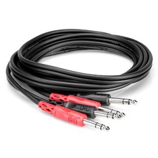 Hosa CSS-201 3-Foot Dual 1/4" TRS to Same Balanced Cable Stereo 2-Channel CSS201
