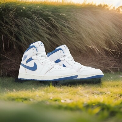 Air Jordan 1 Mid SE - Industrial Blue-Sail (FN5215141)  Size 11.5M/13W