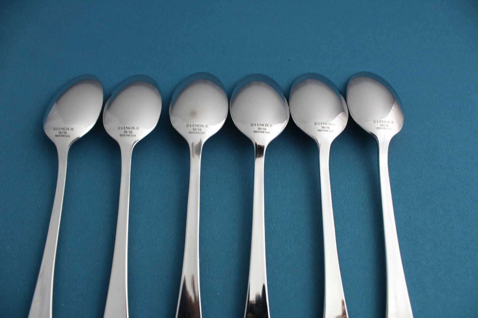 Lenox PORTOLA Teaspoons (Set of 6) 18/10 Stainless NEW 6 3/8"