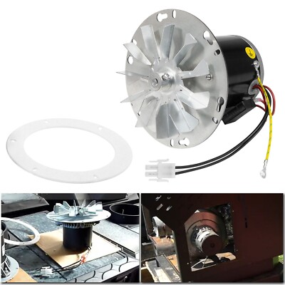 For Whitfield 12056010 Pellet Stove Combustion Blower Motor/Impeller with Gasket