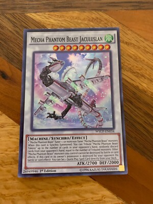 Mecha Phantom Beast Jaculuslan WSUP-EN034 1st Edition Super Rare VLP + BONUS | eBay Mecha Phantom Beast Jaculuslan WSUP-EN034 1st Edition Super Rare VLP + BONUS | eBay