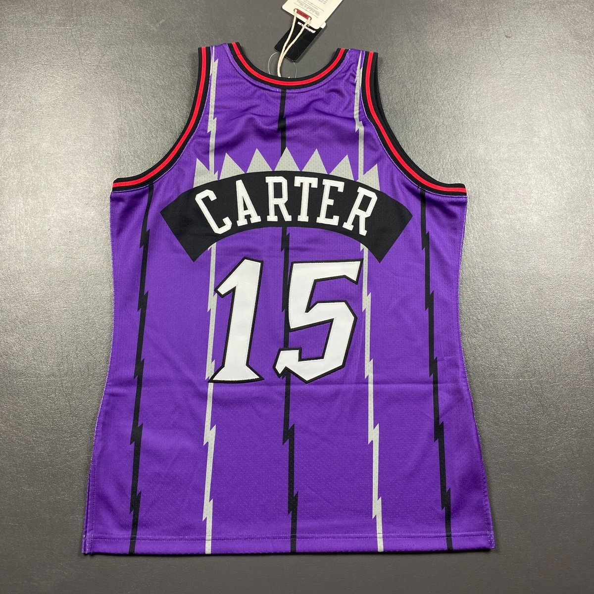 100% Authentic Vince Carter Mitchell Ness 98 99 Raptors Jersey