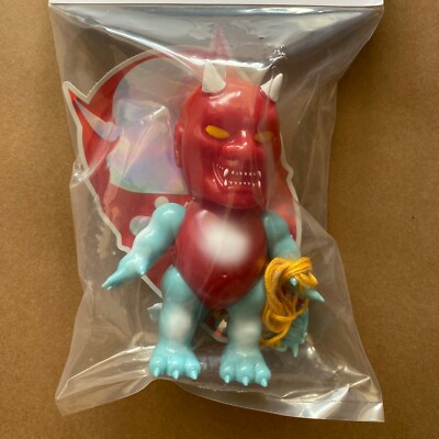Mutant Vinyl Hardcore Kewpie Lash Red Painted Sofubi Designer Art