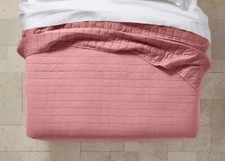 Casaluna Heavyweight Linen Blend Quilt King Rose 
