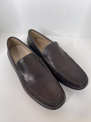 ECCO Men's Sz EU 47 US 13 Classic Moc Brown  Leather Driving Loafers New