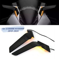 Per BMW S1000RR M1000RR 19-24 Specchietto Retrovisore Lato Vento con Luce LED