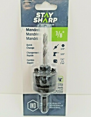 3/8'' Professional Quick Change Mandrel 1054282 Stay Sharp by EAB