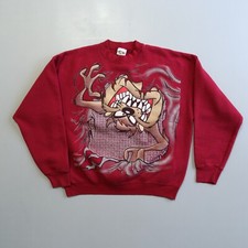 Vintage 90s Freeze Looney Tunes Taz Large Tasmanian Devil Cartoon Sweatshirt