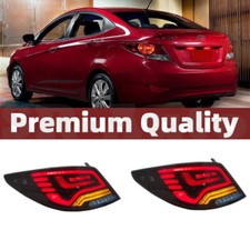 2x For 2012-17 Hyundai Accent Sedan Led Brake Stop Signal Lamps Rear Tail Lights