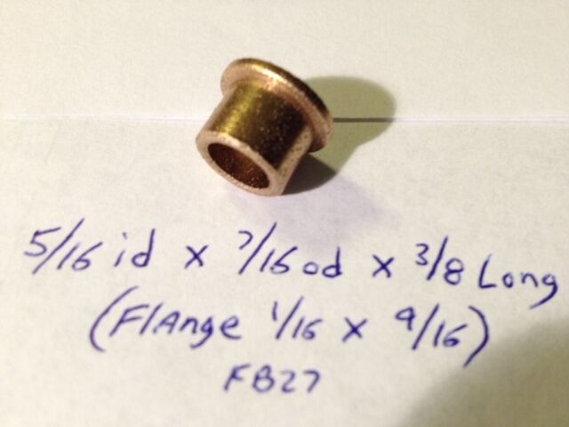 Oilite Flange Bushing Bronze 5/16 id x 7/16 x3/8 Brass Bush Shim