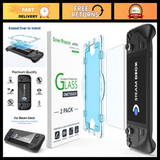 2 Pack Tempered Glass Screen Protector for Steam Deck OLED - Easy Install Kit