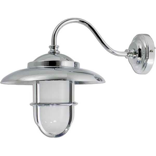 Chrom AußEnleuchte Aus Messing Glas Rostfrei Maritime Lampe Wand Eingang HaustüR-image