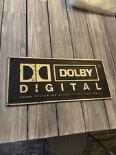 Vintage Dolby Digital Sound Sign Plaque Cinema Home Theater 21"x9.5"