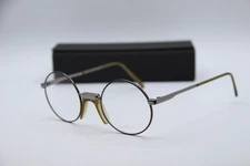 NEW ANDY WOLF WHITE HEAT ROSS COL. E GUNMETAL AUTHENTIC EYEGLASSES W/CASE 46-23