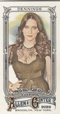 2025 Topps Allen & Ginter MLB No. 213 Kat Dennings Mini Card