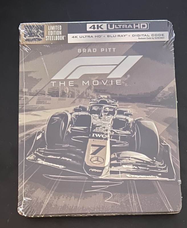 F1: THE MOVIE (4K UHD + BLU-RAY + DIGITAL* - LIMITED EDITION STEELBOOK)