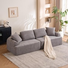 Gray Modern Minimalist 103  Compression Combination Sofa, L-Shaped 4-Seater Comp