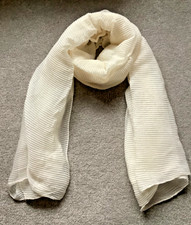 Ladies Lightweight Ivory Scarf/Wrap with Sparkle - Size 195cm x 90cm