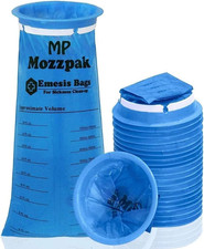 MP MOZZPAK Vomit Bags Disposable 24 Pack - 1000Ml Emesis Bags, Leak-Proof Barf