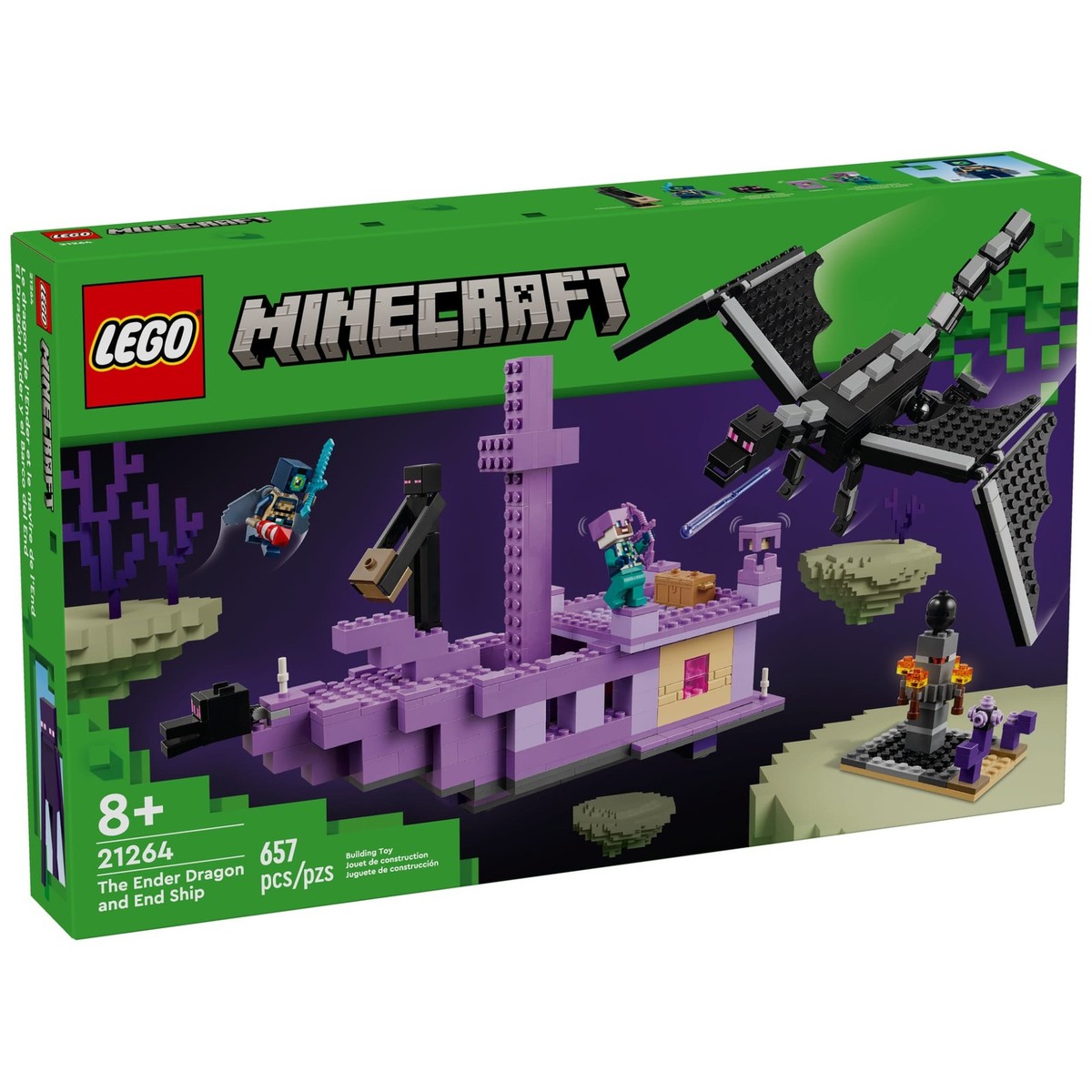 LEGO Minecraft Sets: 21264 The Ender Dragon and End Ship NEW | eBay
