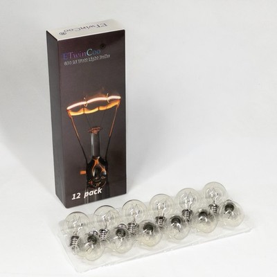 ETwinCoo G30 25 Watt Wax Warmer Light Bulbs 12-Pack