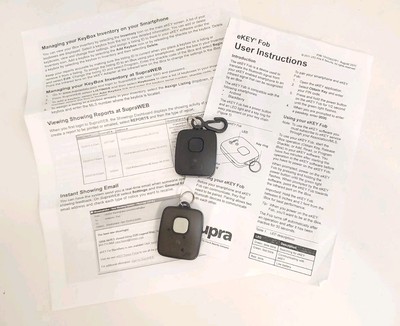Supra eKEY Fob Bluetooth Real Estate Lockbox Key Lot of 2 Good