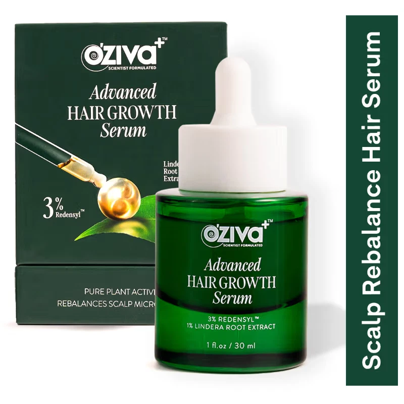 OZiva Advanced Hair Serum with Redensyl, Balances Scalp Hair Growth Cycle (30ml)