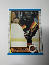 1988-89 O-Pee-Chee Trevor Linden Rookie RC #176 Vancouver Canucks NHL Card. rookie card picture