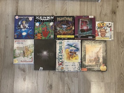 Amiga Commodore Spiele [Interphase, Xenon, PowerMonger, Kolumbus, Hanse, Atomix]
