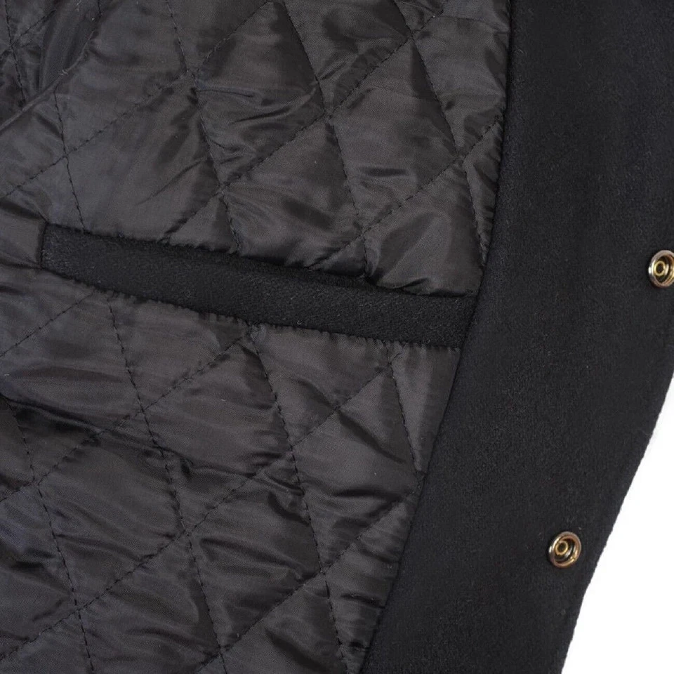 LA Lak-ers Kobe Bryant Varsity Bomber Wool Letterman Leather Sleeves Jacket - Image 4 of 4