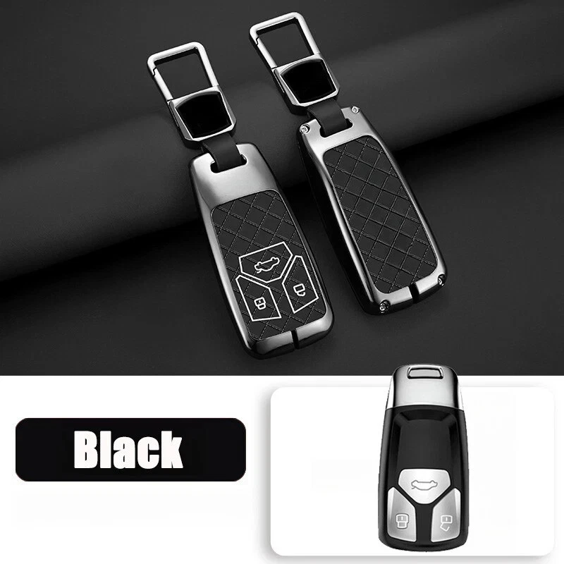Для Audi A4 A5 RS S4 S5 M4 Q5 B9 Q7 TT TTS цинковый сплав кожаный автомобильный чехол для ключей - Изображение 3 из 4