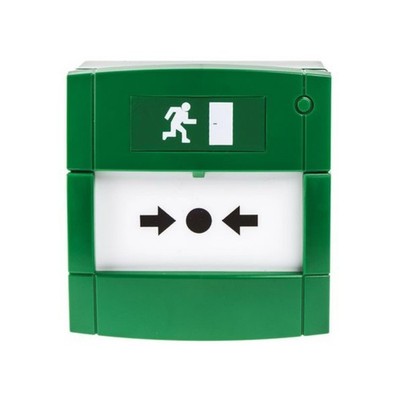 KAC Green Break Glass Unit Call Point Access Control Emergency Break Glass *