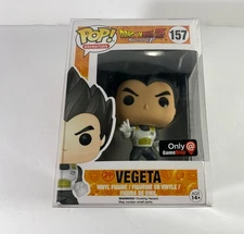 Funko Pop! Dragon Ball Z #157 Vegeta Black Hair GameStop Exclusive DAMAGED BOX