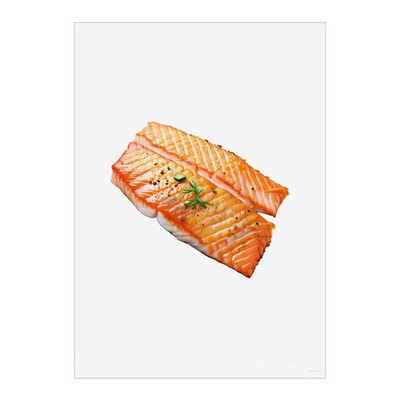 Wandbilder Poster Drucke ''Gekochter Lachs'' (PP063139)