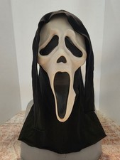 Vintage 90s Scream Mask Fun World Div Cotton Shroud Ghost Face