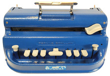 APH Perkins Light-Touch Brailler Blue from Howe Press Watertown MA USA Excellent