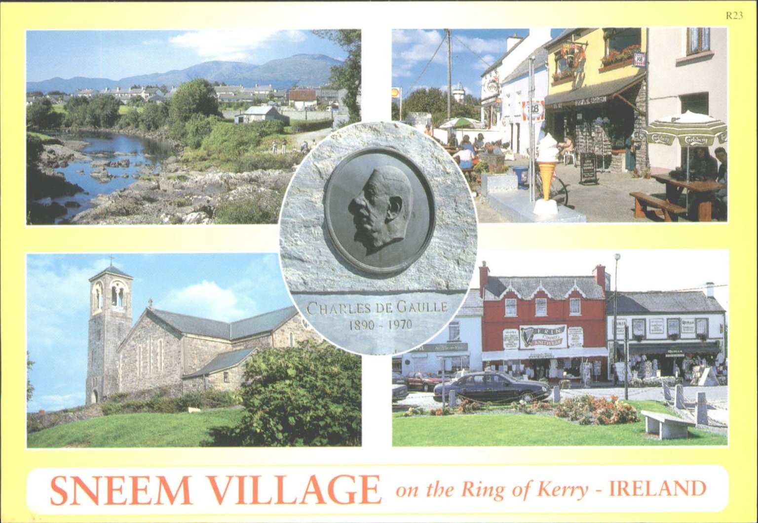 Sneem Village Ring of Kerry Ireland Mac Publications Postcard