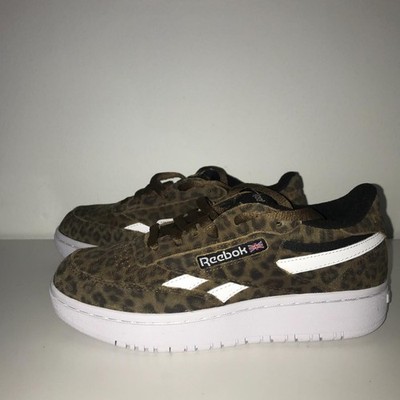 Reebok Club C Double Revenge Leopard Sneakers W 7.5