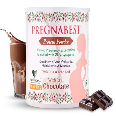HealthBest Protein Powder for Women - 300gm - Chocolate - Free Shipping