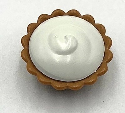 Lego New Medium Nougat Pie w/ White Cream Filling Part