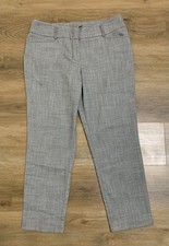 NWOT Women Gray 7th Avenue New York  Company Cropped Dress Career Pants Size 12