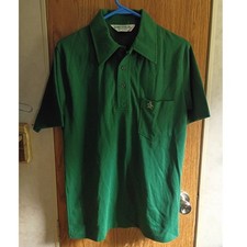 Vintage 80s Munsingwear Green Penguin Polo Shirt Mens Small Made USA Preppy Golf