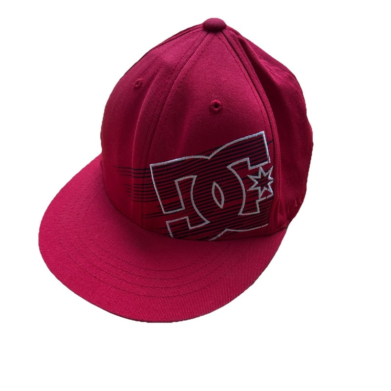 Vintage DC Shoes Brand Cap Flex fit Youth Red