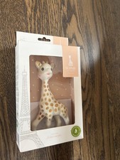 Sophie la Girafe Natural Rubber Teething Toy White Brown Giraffe Baby Natural